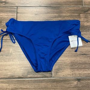 NWT Liz Claiborne blue bikini bottom